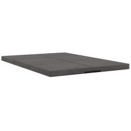 vidaXL Vouwbare Bankbed 140 x 67 x 45 cm Donkergrijs