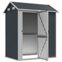 vidaXL Tuinhuis Antraciet 192x152,5x237 cm Gegalvaniseerd Staal