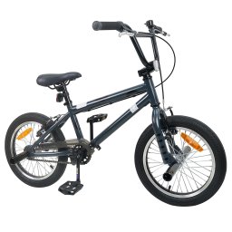 vidaXL BMX Fiets 16 Inch voor 5-8 jaar oud Donkergrijs