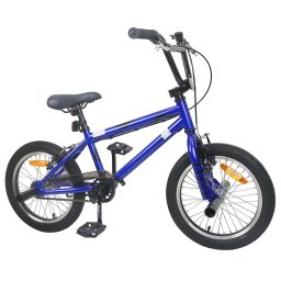 vidaXL BMX Fiets 16 Inch voor 5-8 jaar oud Donkerblauw