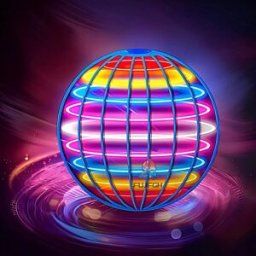 NONE Vliegende bal Schorsing Kleur LED Automatische boemerangbal Zwart Tech Magische bal Vliegend speelgoed Gyroscopisch Anti-zwaartekracht voor kinderen Pink