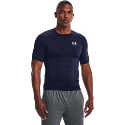 Under Armour HeatGear Ondershirt Donkerblauw Wit