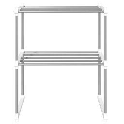 vidaXL Magnetronrek 51x27x63 cm aluminium wit