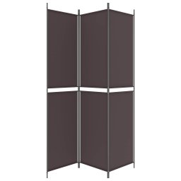 vidaXL Kamerscherm met 3 panelen 150x220 cm stof bruin