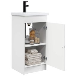 vidaXL Badkamermeubel met Wasbak Wit 42 x 40 x 84,5 cm Bewerkt hout