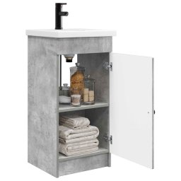 vidaXL Badkamermeubel met Wasbak Betongrijs 42 x 40 x 84,5 cm