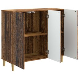 vidaXL Dressoir Oud hout 89 x 34,5 x 80 cm Bewerkt hout
