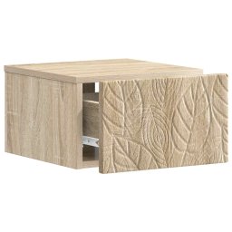 vidaXL Wandbeugel Bedkast Sonoma Eiken 49 x 34,5 x 20 cm Bewerkt hout