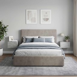 vidaXL Wandbeugel Bedkast 2 st Betongrijs 49 x 34,5 x 20 cm
