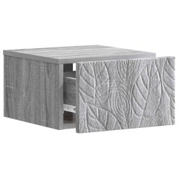 vidaXL Wandbeugel Bedkast Grijs Sonoma 49 x 34,5 x 20 cm Bewerkt hout