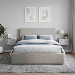 vidaXL Wandbeugel Bedkast 2 st Grijs Sonoma 49 x 34,5 x 20 cm