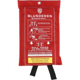 Blusdeken 100 x 100 cm – Softbag – Softcover hoes – Branddeken met ophangoog – EU-normering 1869:201