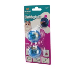 Voordeelset: 2x Ferplast speelrail vervangende ballen 2 stuks kat