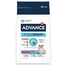 1,5kg Advance Gesteriliseerd Haarbal Kattenvoer droog