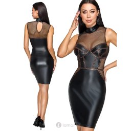 * COTTELLI Mattlook jurk met mesh, CC2719495