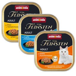 32x100g Graanvrij in saus (3 soorten) animonda Vom Feinsten Kattenvoer