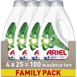 Ariel Wasmiddel +Touch of Lenor Unstoppables Kleur - 4 x 25 Wasbeurten