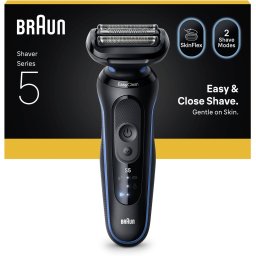 Braun Series 5 Elektrisch Scheerapparaat - Tot 50 min - 52-B1000S - Blauw