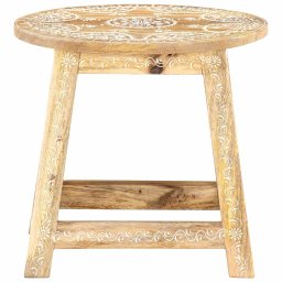vidaXL Kruk handgeschilderd 38x38x35 cm massief mangohout