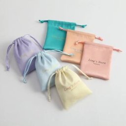 weikende 100 gepersonaliseerde Logo afdrukken aangepaste Drawstring zakken sieraden verpakking zakjes Chic bruiloft Favor zakken molton fluwelen zakken zakje voor ringen ketting armband hanger oorbel