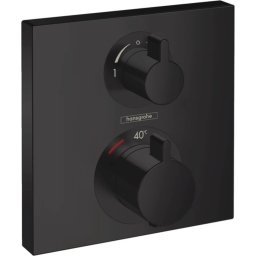 hansgrohe Ecostat Square thermostaat afbouwdeel voor 2 functies mat zwart