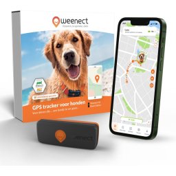Weenect Dog XS Black edition – NIEUWE GPS voor honden | Mini realtime GPS-tracker | Waterdicht | De kleinste op de markt | Werkt met abonnement | Levenslange garantie