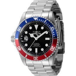 Invicta Pro Diver 43976 Heren Horloge - Waterdicht - Analoog - Automatisch Uurwerk - Roestvrij Staal met zwarte Wijzerplaat - 42mm