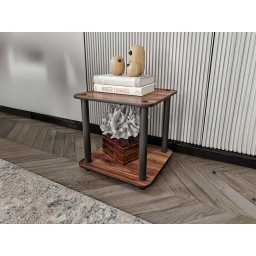 Bijzettafel BOOKY 34 cm notelaar