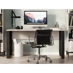 Bureau POLYGON 150 cm kasjmier/zwart