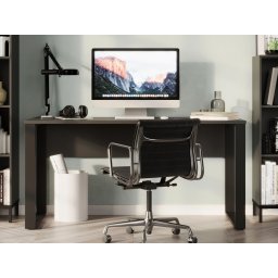 Bureau POLYGON 150 cm grafiet/zwart