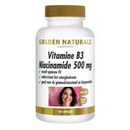 Golden Naturals Vitamine B3 Niacinamide 500 mg Capsules
