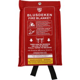 Blusdeken 120 x 180 cm – Softbag – Softcover hoes – Branddeken met ophangoog – EU-normering 1869:2019
