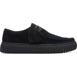 CLARKS - maat 44 - Torhill Lo Heren Veterschoenen - Suede - Zwart