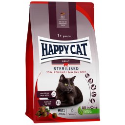2x10kg Sterilised Adult Rund Happy Cat Kattenvoer
