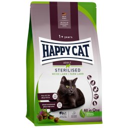 Happy Cat Sterilised Adult Weide-Lam Kattenvoer - 1,3 kg