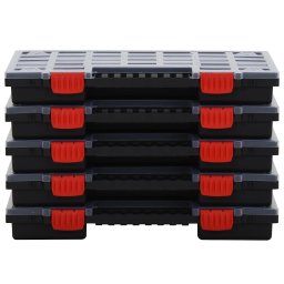 vidaXL Assortimentsdozen 5 st 40x30x5 cm polypropeen