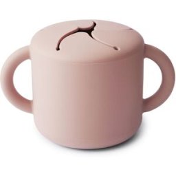 Mushie Baby Snack Cup Kop voor een snack Blush 1 st