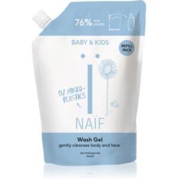Naif Baby & Kids Wash Gel reinigingsgel voor kinderen en baby‘s Navulling 500 ml