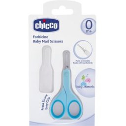 Chicco Baby Moments kindernagelschaartje met afgeronde punt 0m+ Blue 1 st