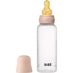 BIBS Anti-Colic Baby Bottle Latex oorbellen met caoutchouc speen Blush 270 ml