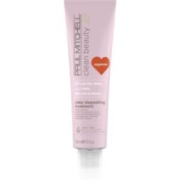 Paul Mitchell Clean Beauty Color Depositing Treatment Voedende Masker voor Gekleurd Haar Tint Cayenne 150 ml