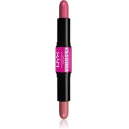 NYX Professional Makeup Wonder Stick Cream Blush Dubbelzijdige Contouren Stick Tint 01 Light Peach and Baby Pink 2x4 gr