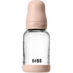 BIBS Baby Glass Bottle Round Latex oorbellen Blush 120 ml