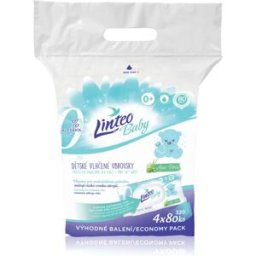 Linteo Baby Pure & Fresh Tedere Vochtige Babydoekjes Grote Verpakking 4x80 st