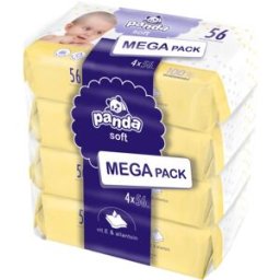 BELLA Baby Happy Panda Vochtige Reinigings Doekjes voor Kinderen 4x56 st