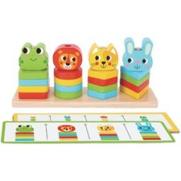 2Kids Toys Wooden Activity Toy Friends activity speelgoed van hout 18 m+ 27 st