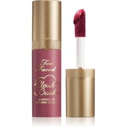 Too Faced Cloud Crush Whipped Lip & Cheek Color Vloeibare Blush voor LIppen en Wangen Tint Bed of Roses 4.3 g