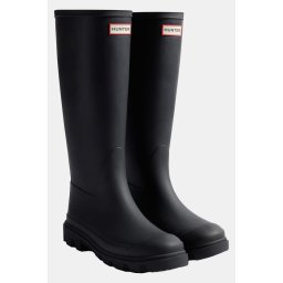 Hunter Downpour Tall Regenlaars Zwart