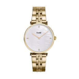 Cluse Triomphe Steel White Pearl, Gold Colour