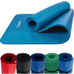 ScSports - Fitnessmat - 190 cm x 80 cm x 1,5 cm - Licht blauw